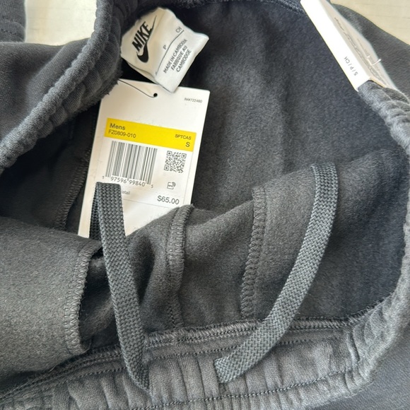 Nike Black Nike Club Fleece Bungee Pants - Picture 10 of 12